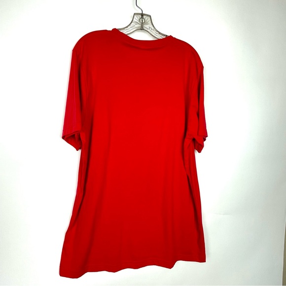 Texas True Threads Size XL Leopard Lady of Liberty Red V-neck T-shirt - Picture 7 of 8